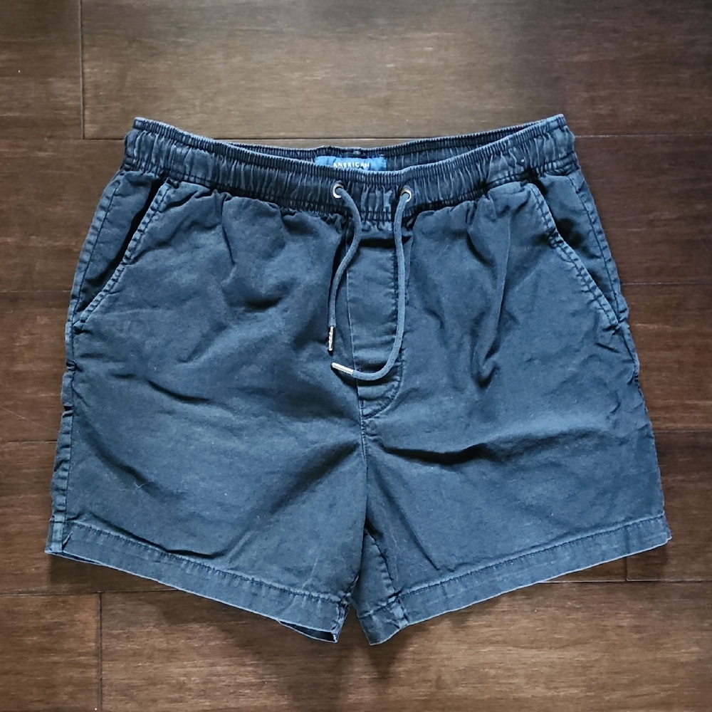 American Eagle Outfitters Black Flex Shorts Small 5" Inseam